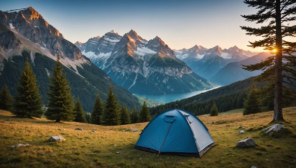 Les meilleures destinations pour camper dans les alpes