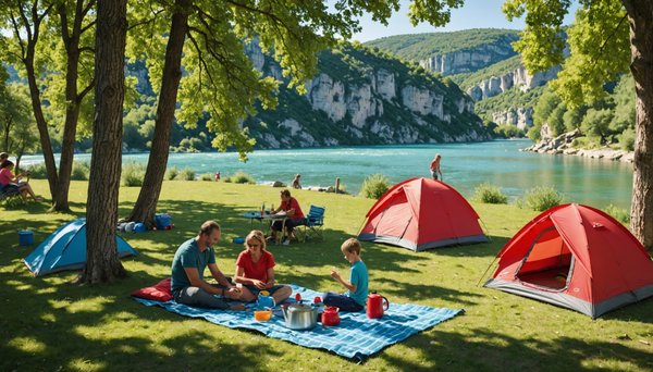 Les meilleurs spots de camping familial en Ardèche au bord de la rivière : guide complet